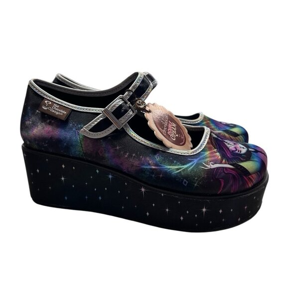 Chocolaticas Hot Chocolate Designs Double Cream Pagan Spirit Mary Janes SZ 5 NWT - Picture 2 of 7